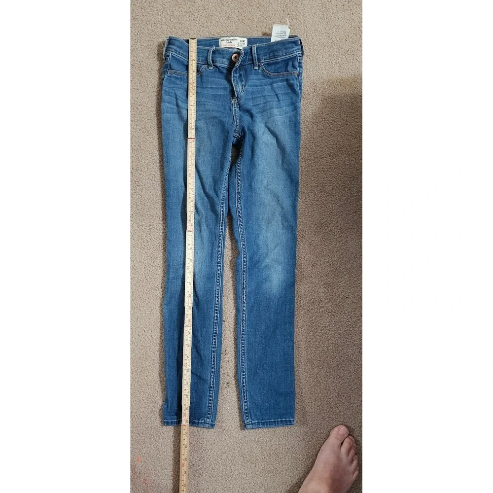 Abercrombie Kids Jean Legging Slim Fit Medium Wash Denim Size 11/12
